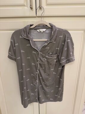 Royal Standard tiger print grey and white pajamas